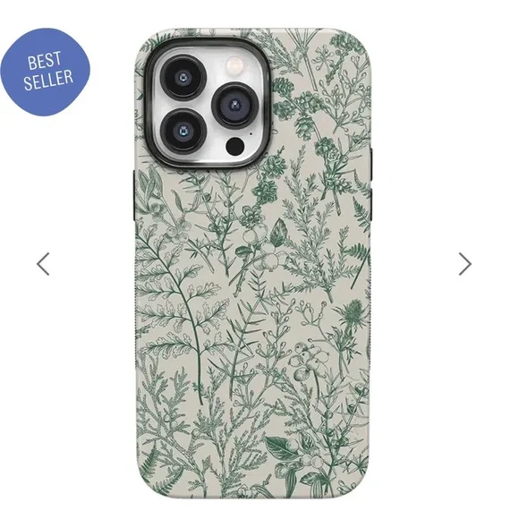 Casely Sage Garden Green Floral Bold + MagSafe iPhone 14 Pro case - Picture 1 of 5